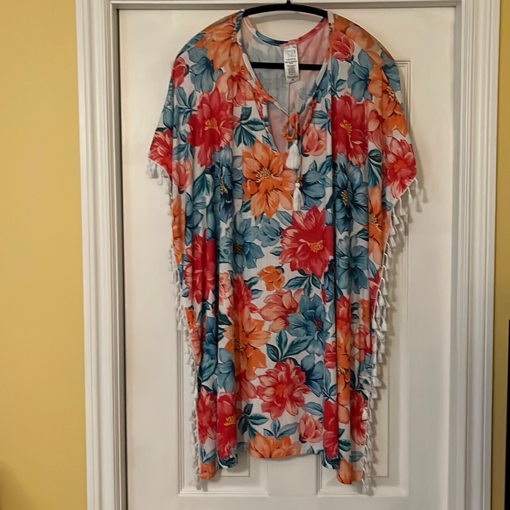 🌴 Tropical Beach Coverup or Dress!